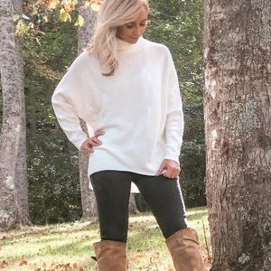 Turtleneck, batwing sweater